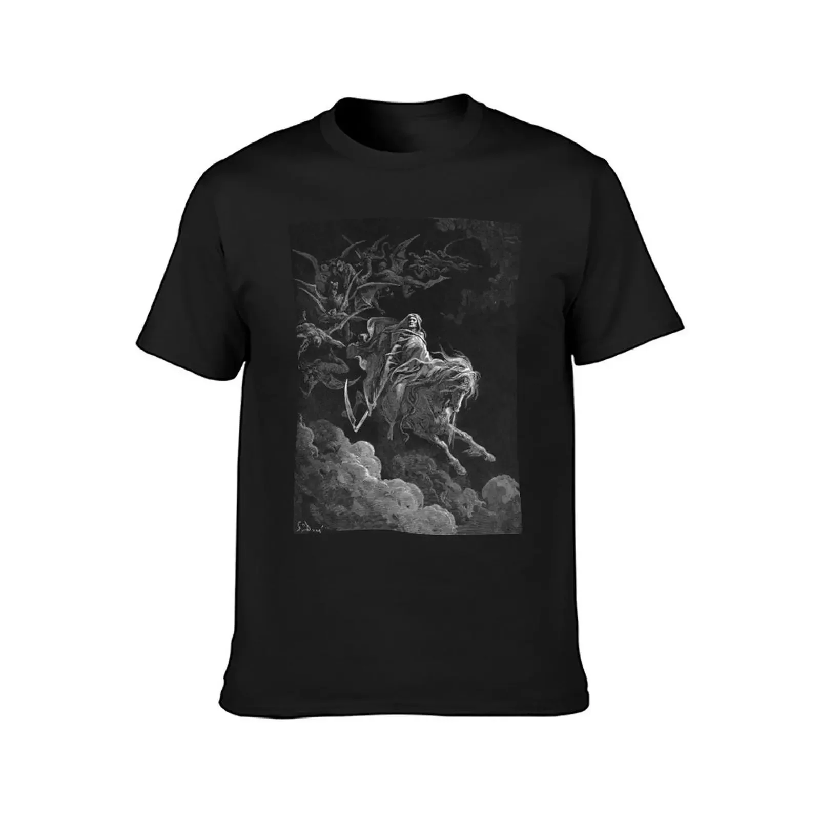 Death on a Pale Horse - Gustave Dore T-Shirt new edition tops mens graphic t-shirts funny