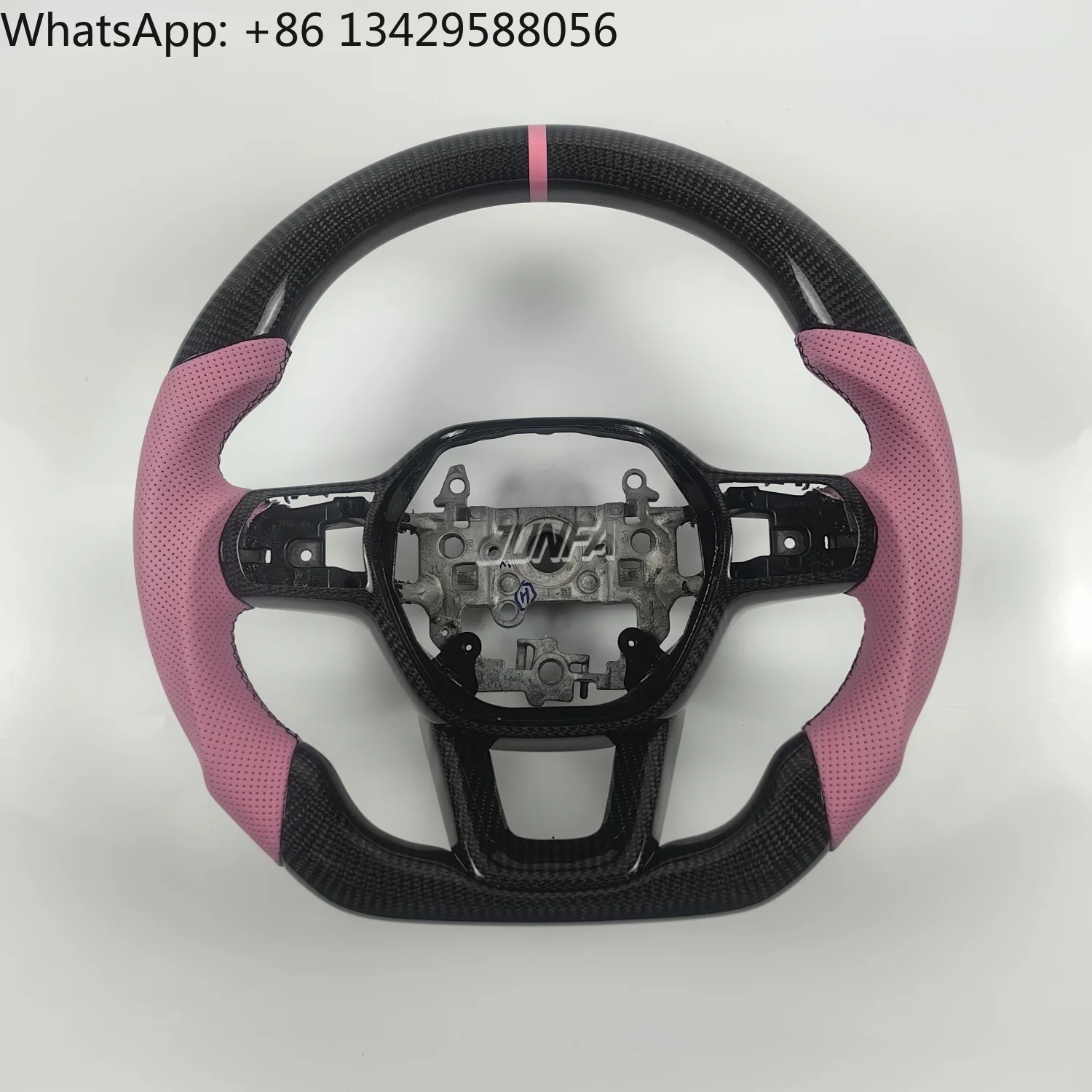 

For Honda Civic 11th Generation LED Carbon Fiber Sports Steering Wheel Custom Fit Car Accessory