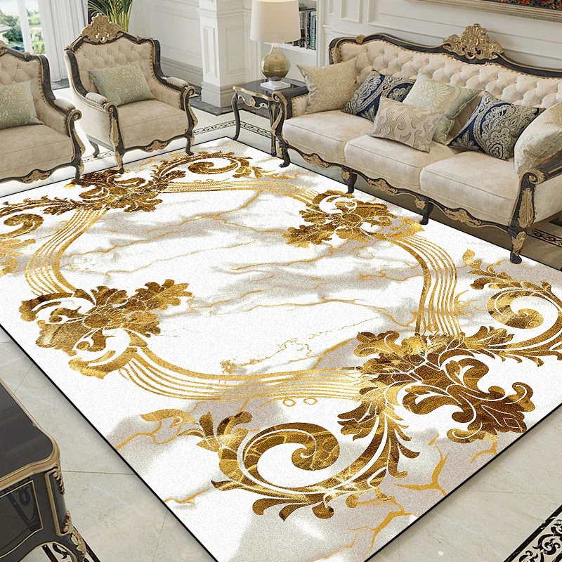 

Living Room Decoration Luxury Carpets European Style Abstract Rugs Home Sofa Area Anti-slip Mat Bedroom Cloakroom Corridor Rug