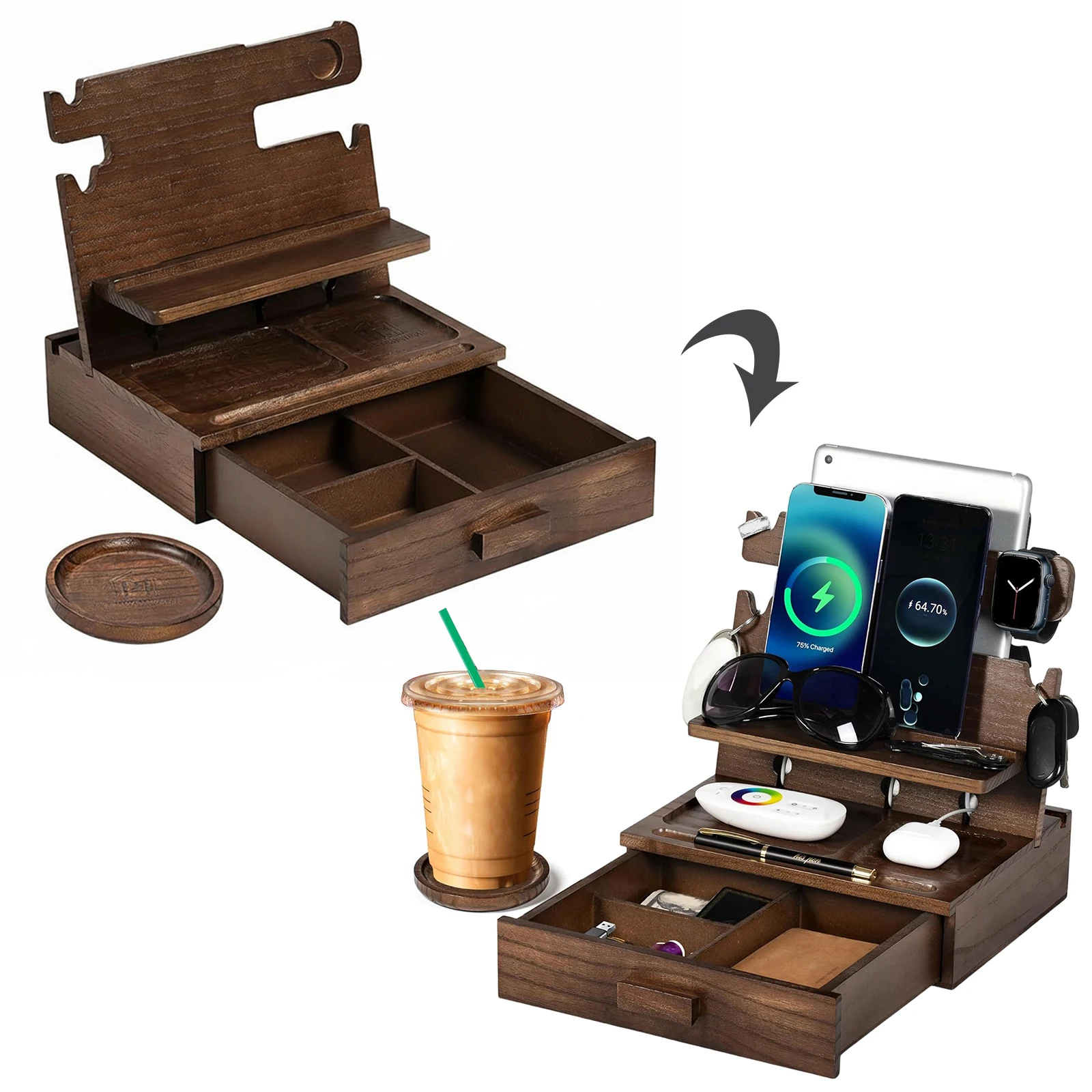 Organizador de Mesa de Cabecei - Men Accessories Drawer avaliação e preço