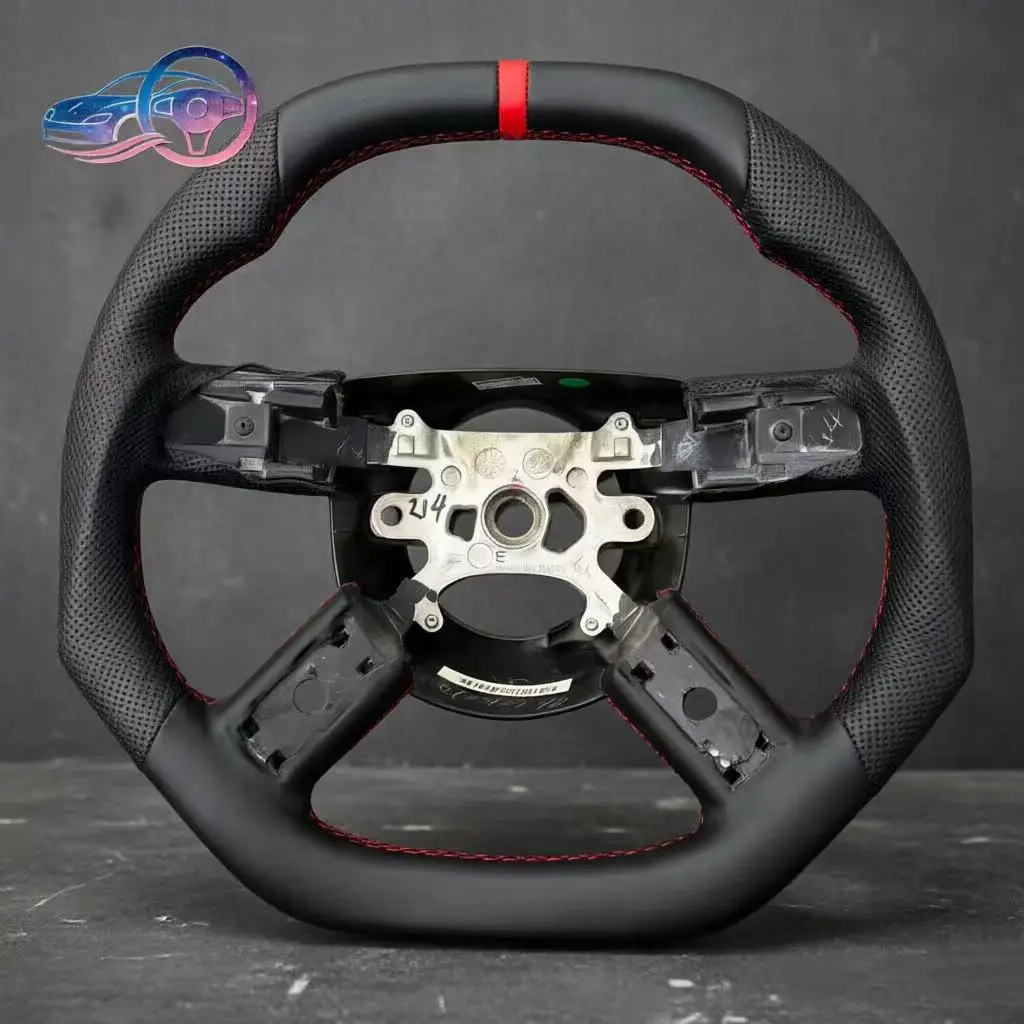 

Custom perforated Leather Steering WheeI Challenger SRT8 RT8 6.1 5.7 HEMI 300c For Magnum Charger For Dodge
