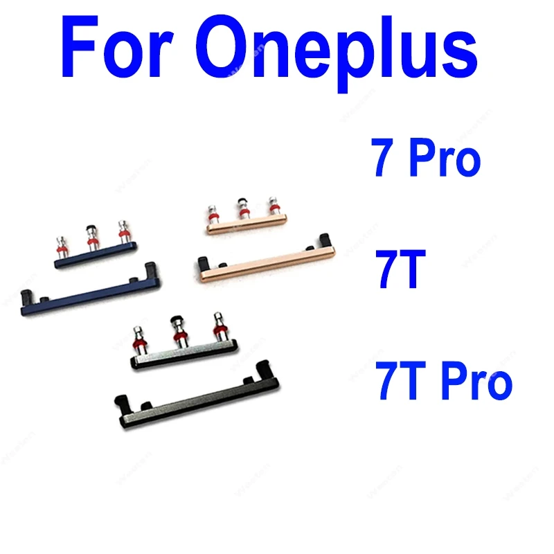 Volume Power Button Side Key For Oneplus 7 Pro 7T Pro On Off Switch Keypad Flex Cable Replacement Repair Parts