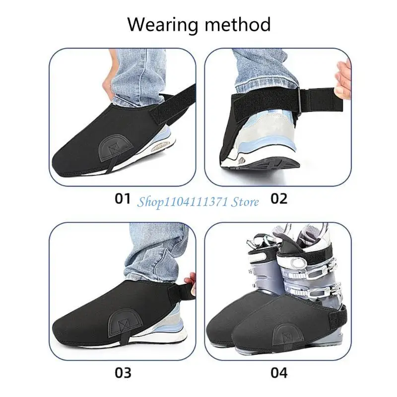 

P9FC 1 Pair Ski Boot Cover Winter Ski Boot Cover for Warmth, Ski Shoe Cover for Snow