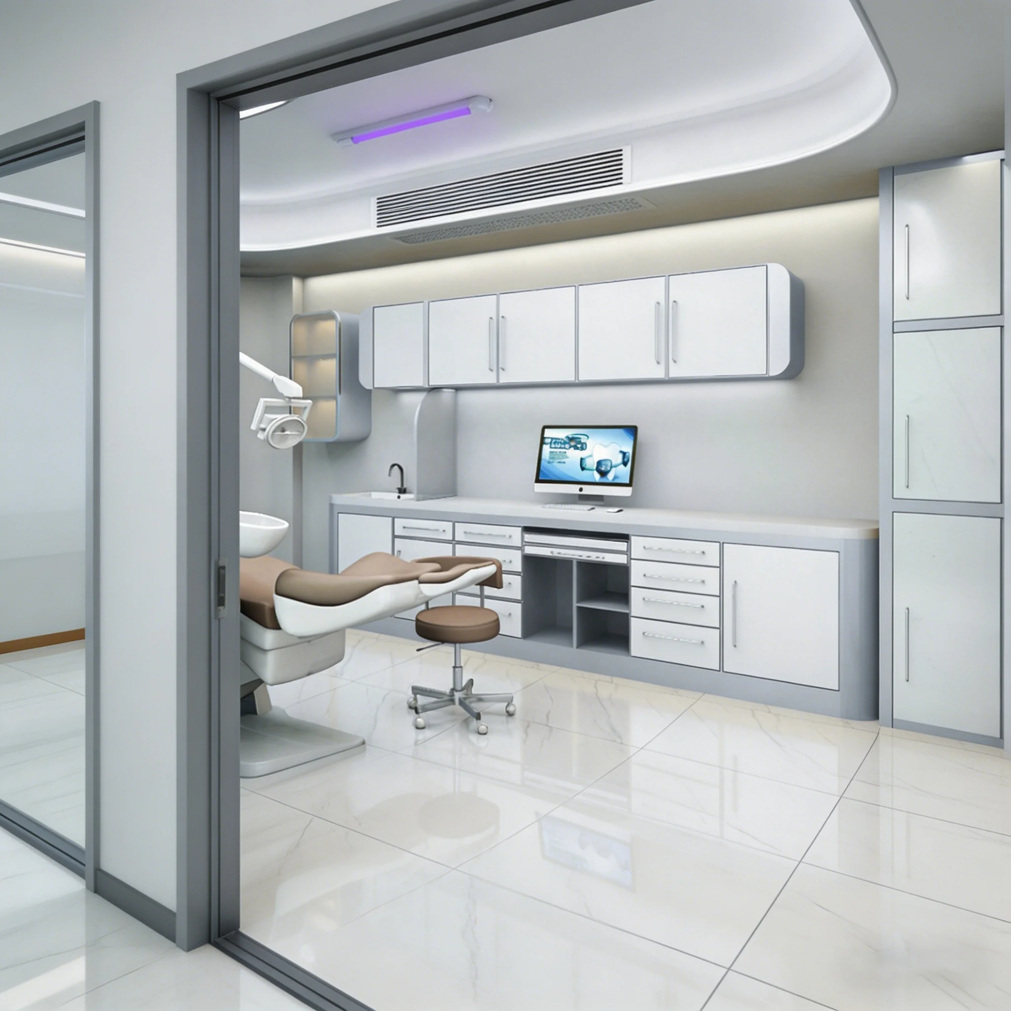 Modular Stainless Steel Storage Side Unit Instrument Dental Cabinet Clinic Furniture