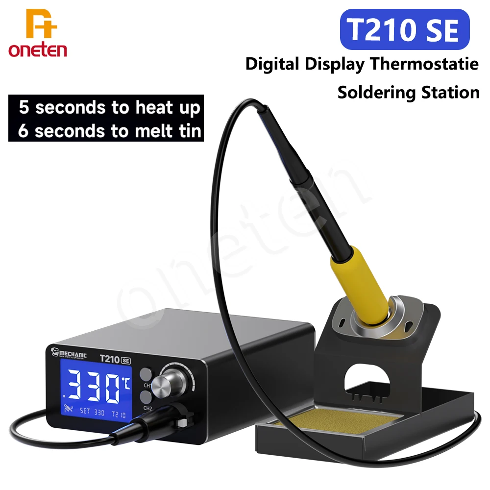 MECHANIC T210 SE Soldering Station LED Digital Adjustment Auto Sleep Quick Heating 210 Micro Electronic Repair Welding Tools