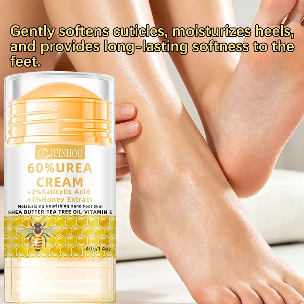 JUINHOU 40g Small and Portable Foot Cream Stick Urea Salicylic Acid Honey Moisturizing Dry Cracked Heel Repair Soften Rough Skin view 2