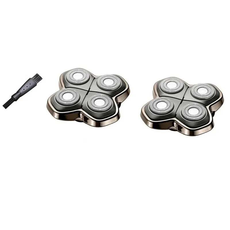【PASSIONE】Cabezales de repuesto serie Gold PRO, Silver PRO, Diamond PRO para afeitadoras Skulls Pitbulls, 4 cabezales