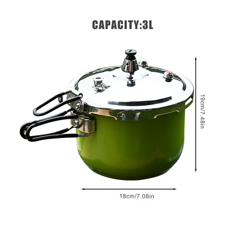 Portable Pressure Cooker Stainless Steel Hassle-Free Pressure Cooker With Removable Handle Foldable pressure cooker  For Outdoor