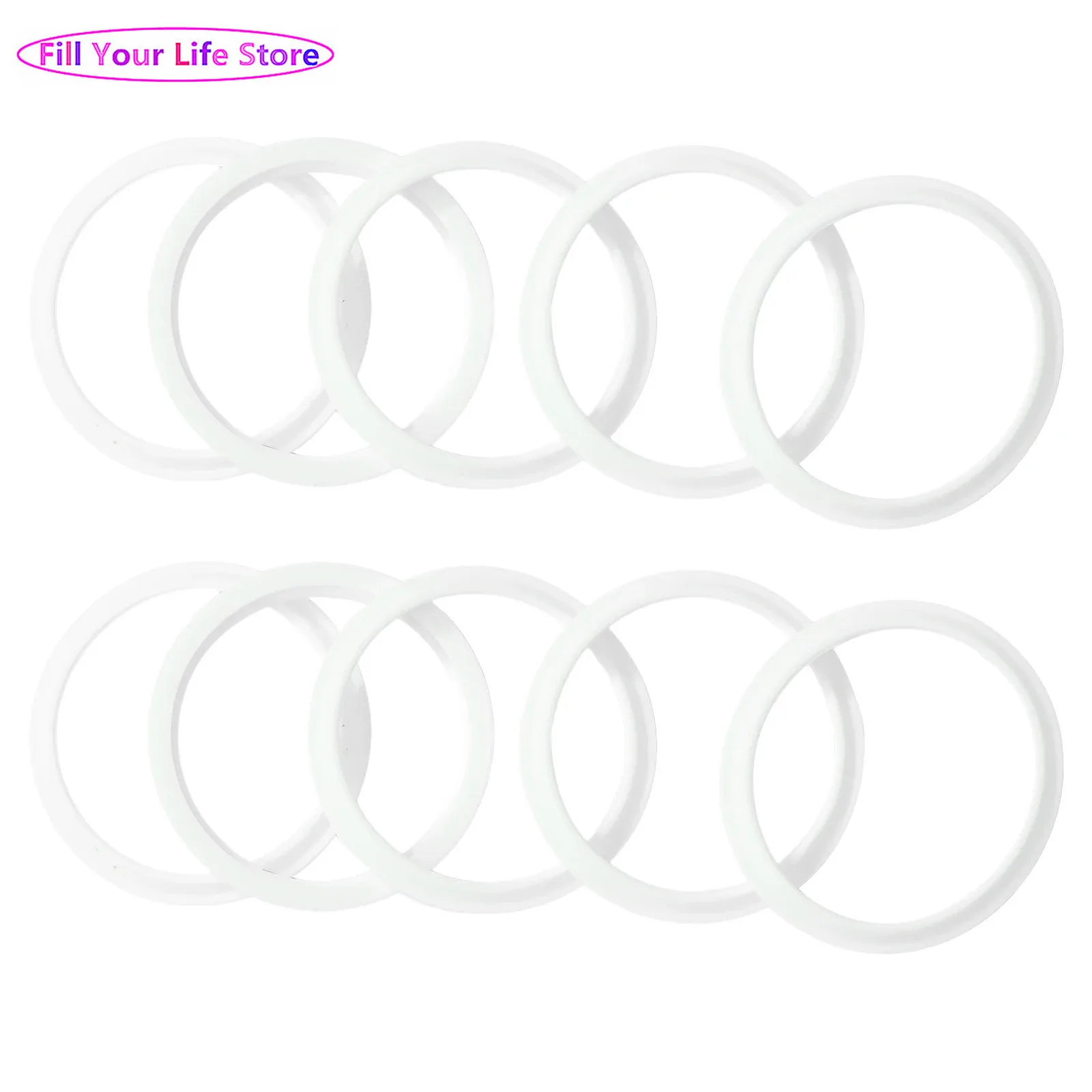 

10Pcs Silicone Gaskets Ring Lid Gaskets Lunch Box Insulation Jar Gaskets Food Container Gaskets Seal Rings for Bento Lunch Box