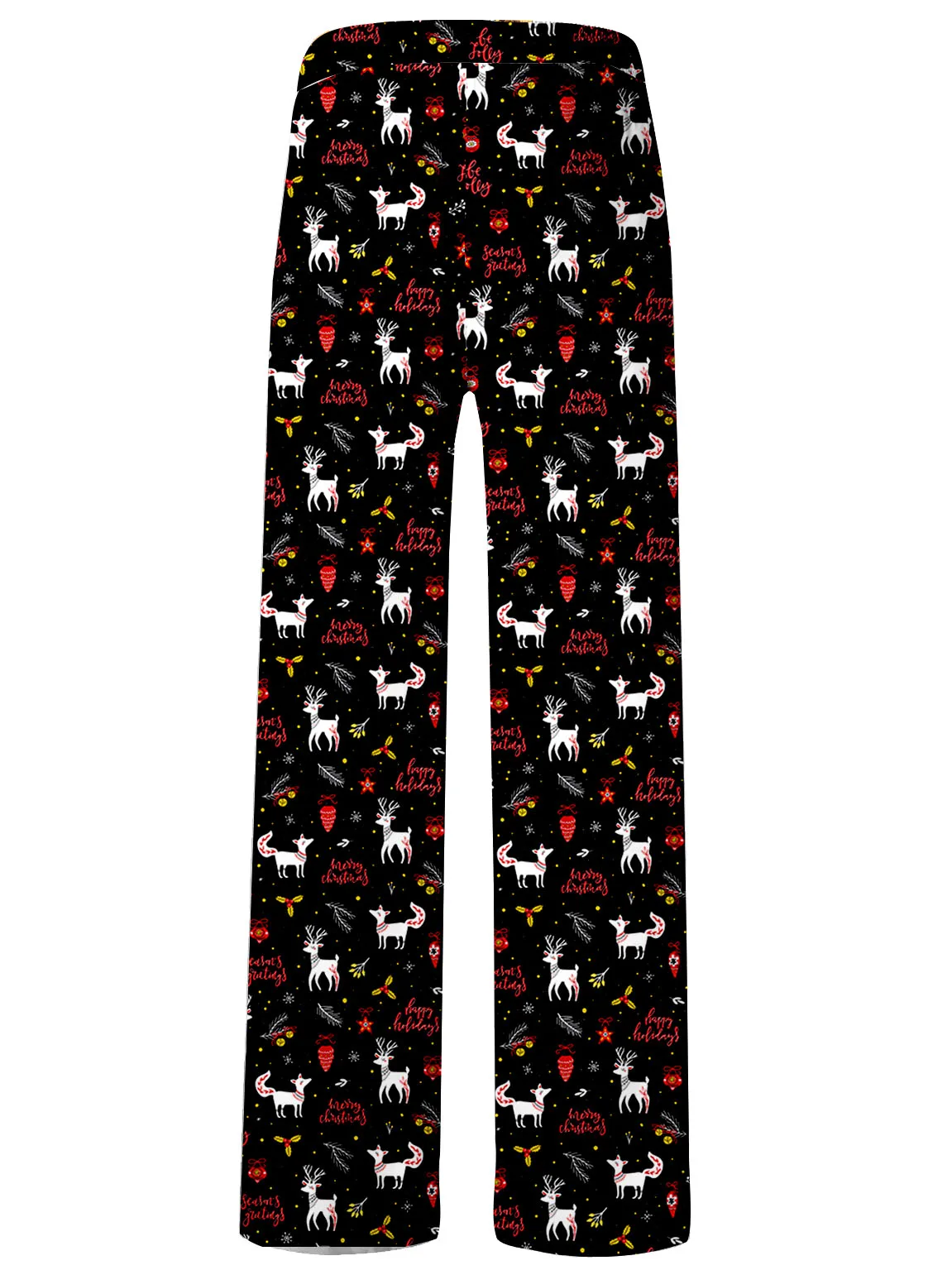 

Новые мужские свободные широкие брюки с рождественским рисунком оленя, 3D цифровой печатью, уличные быстросохнущие невыцветающие повседневные брюки в стиле ретро