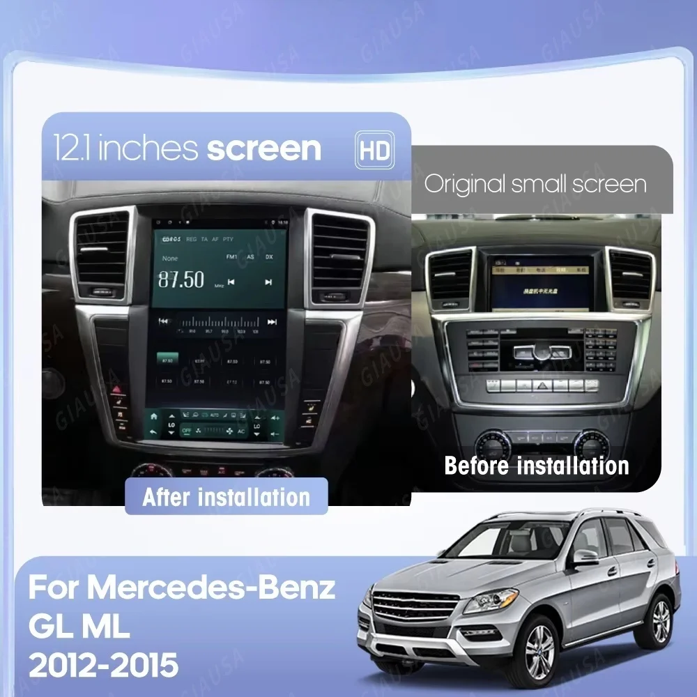 For Mercedes Benz ML W164 W300 ML350/450 GL X164 G320/350/450/500 2005-2012 Android Car Radio 2Din Stereo Receiver Autoradio