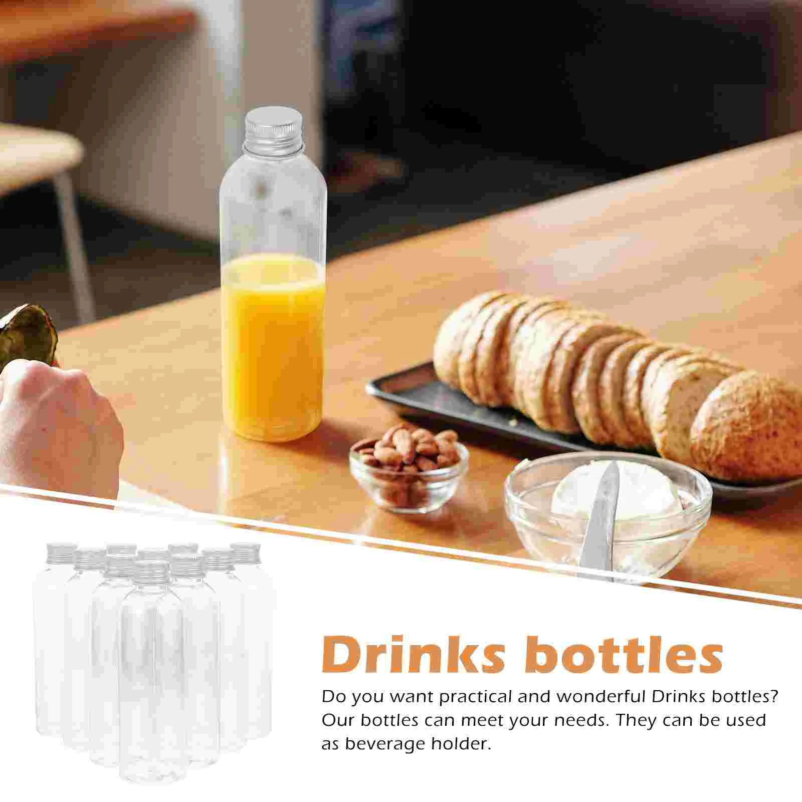 10Pcs Household Juice Bottles Multi-function Baby Sensory Bottles Convenient Empty Bottles