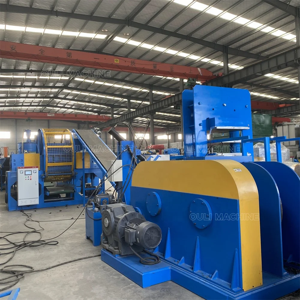 Powerful Tire Crusher machine,Whole Tire Shredder Machine, Tire Grinder Machinery