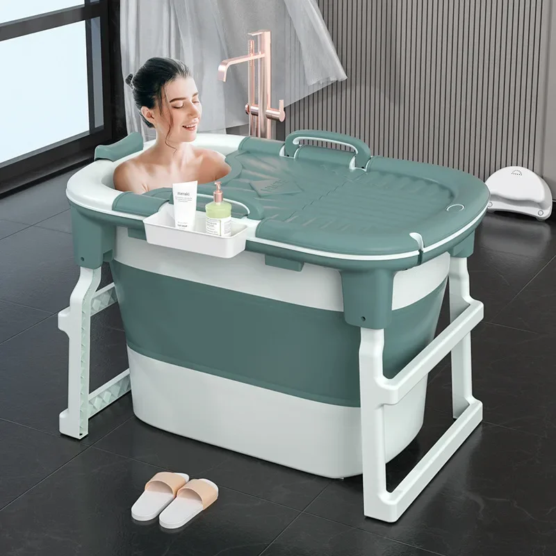 

Baby Shining The New Folding Bath Tub for Adults and Children Large Bathing Artifact Can Sit and Lie to Raise the Household Bath