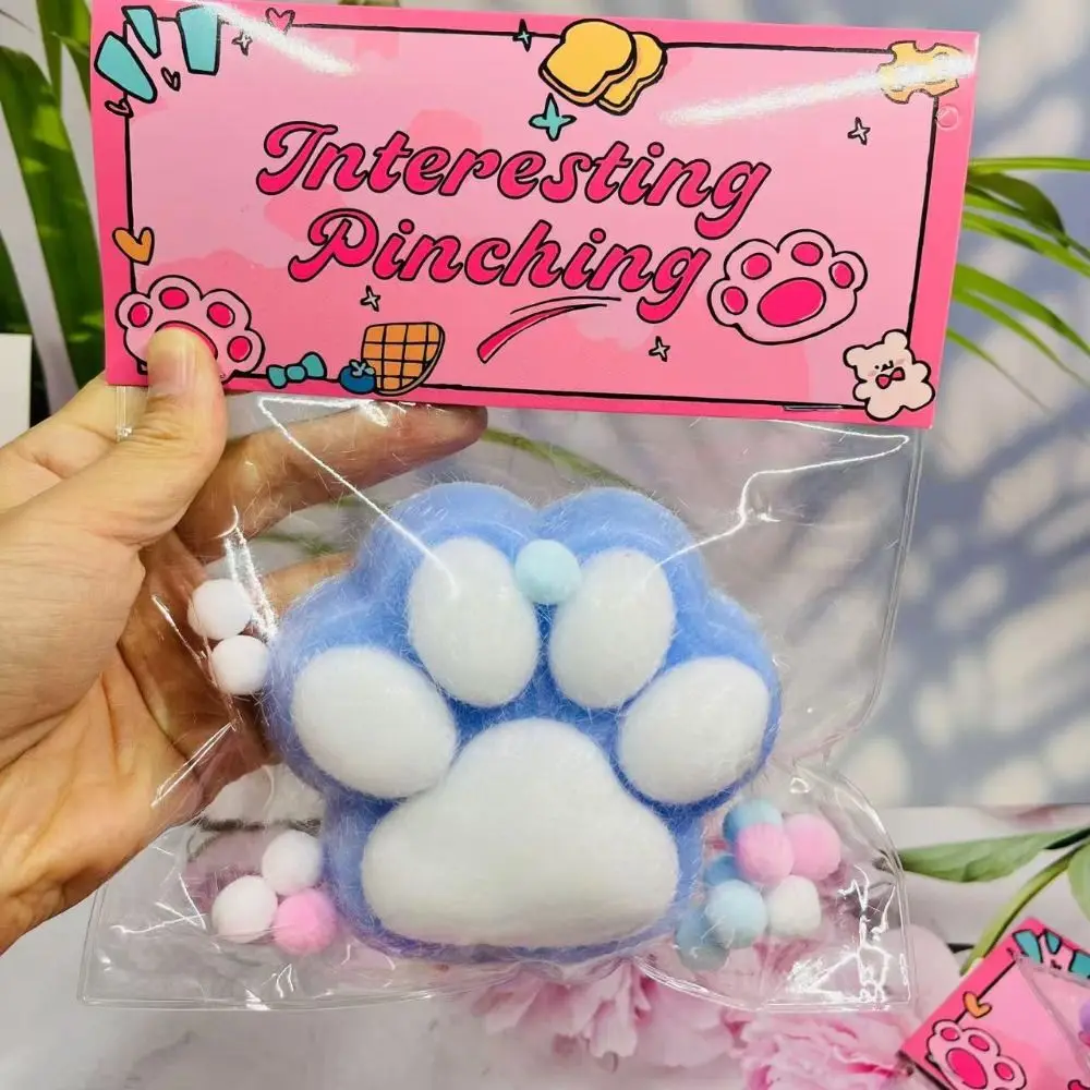 

Interesting Super Large Cat Paw Squeeze Toy Kneading Soft Cartoon Fidget Toy Silicone 3D Cat Paw Pinch Toy Kids Tricky Doll
