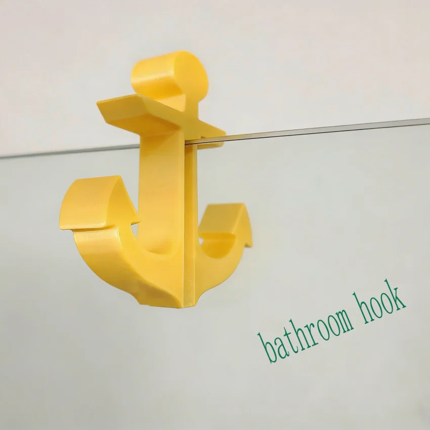 Multifunctional Anchor-Shaped Hook, No Nails or Adhesive Needed, Bathroom Storage Aid, Convenient to Use, Available in Multiple