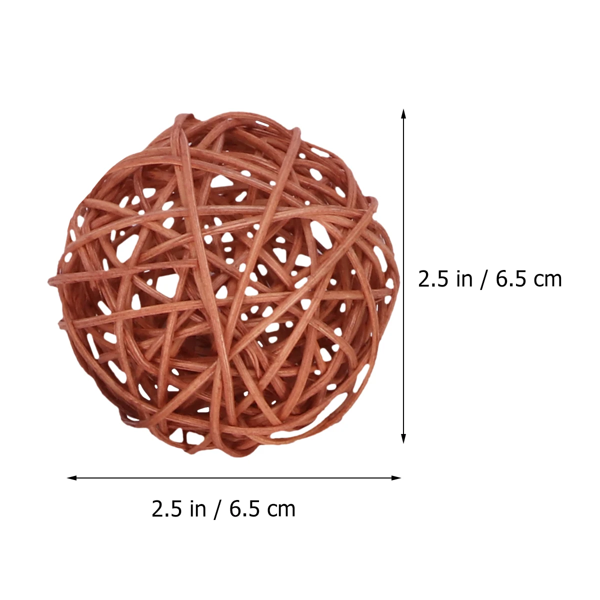 

12pcs Pendant Layout Supplies Decorative Balls Hanging Rattan Ball Pendant Home Layout Supplies Weave Photo Gifts
