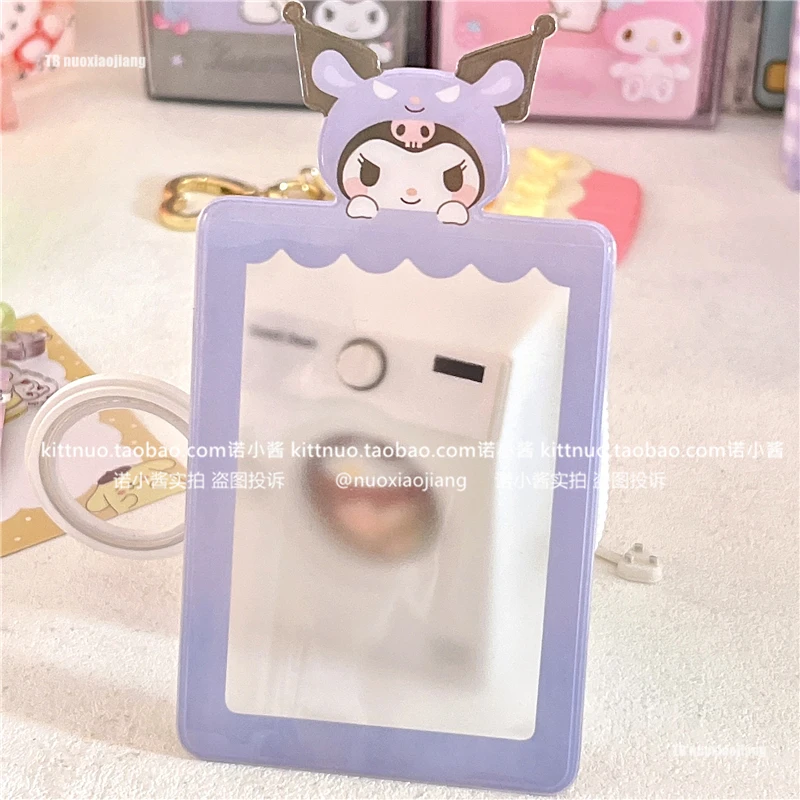 hello kitty kawaii cute Kuromi big-eared dog Pacha dog transparent PVC card set to store meal card photo card album anime