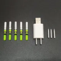 5pcs Light Sticks With 5 Rechargeable CR322 Battery 1 charger Waterproof LED Lightstick Night Fishing Tackle Accessory J552