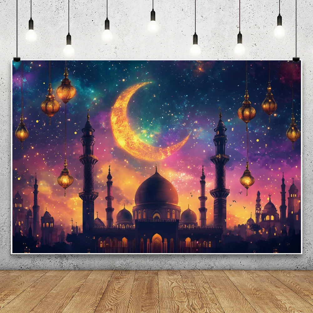 イードムバラクの背景,イスラムモスク,ラマダン,アラジン,モロッコのカリーム,祭りの装飾,イスラム教徒の祭り,夜,2025