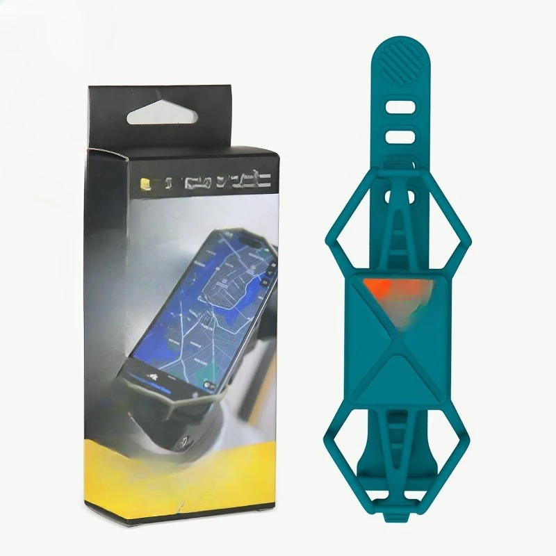 Bicycle phone holder, mountain road silicone strap holder