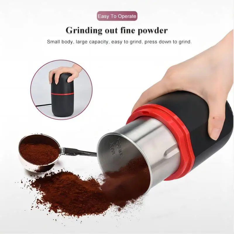 150W 220V Electric Coffee Bean Grinder Household Small Wall Breaking Machine Use for Professional Grinding Peppers/Soybeans Etc