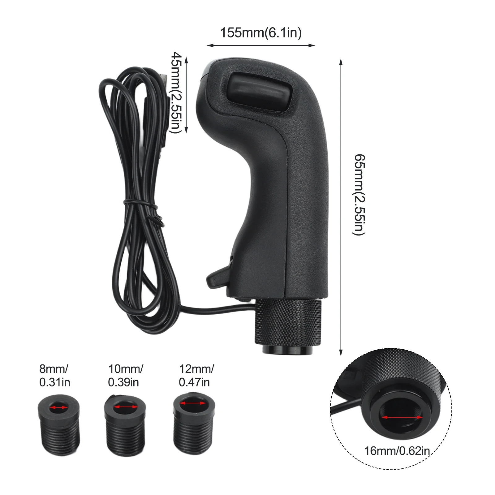 Replacement Shift Knob for Logitech G923 G29 G27 G25 TH8A with High Low Position Option for ETS2 and Simulations