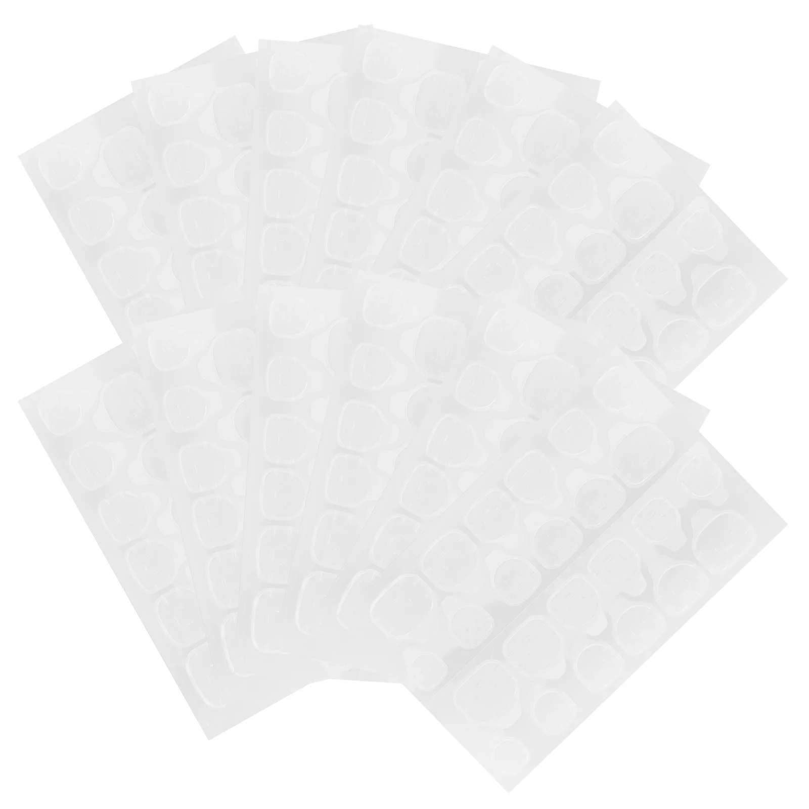 15 fogli pratici adesivi per unghie adesivi biadesivi trasparenti per manicure protezione unghie finte fai da te