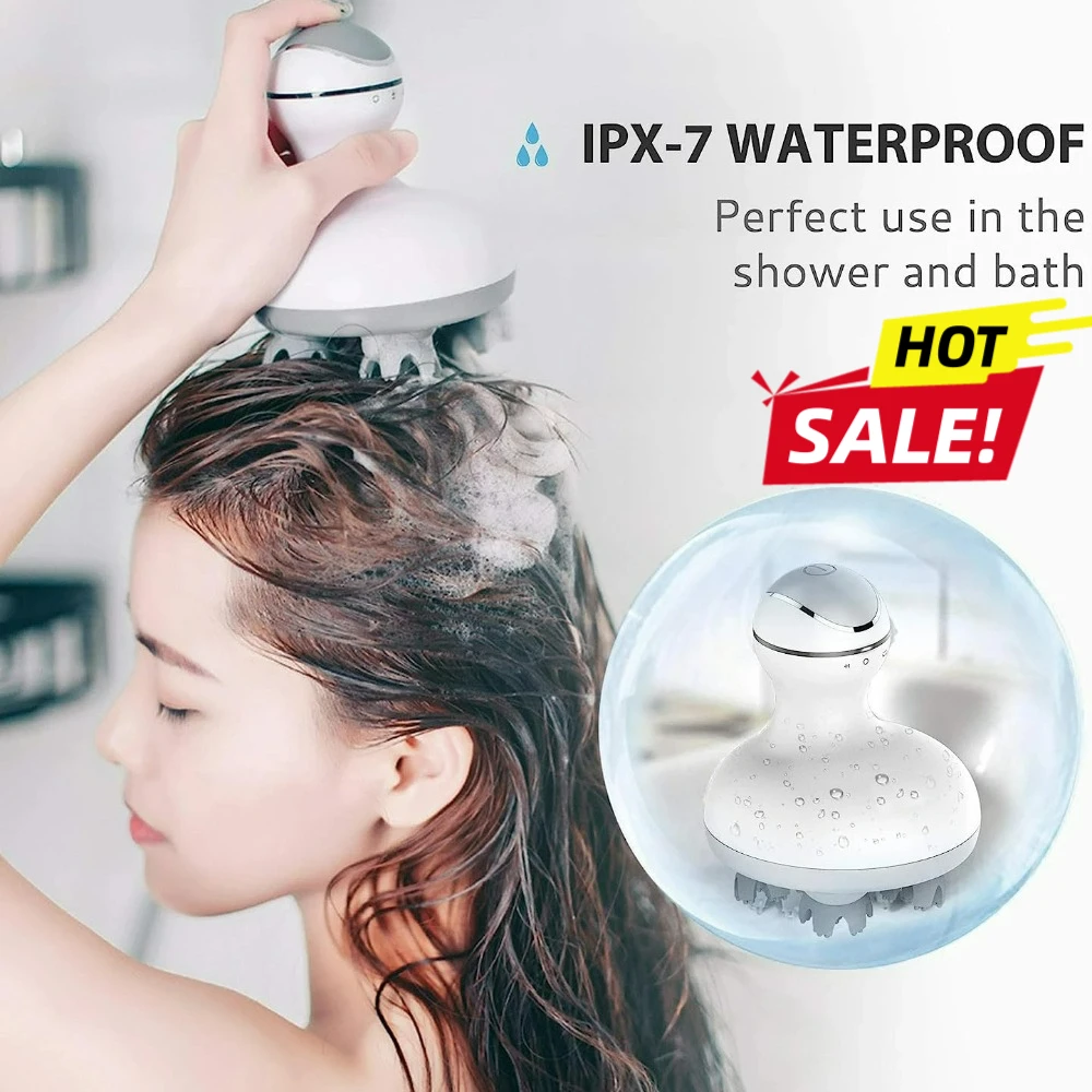

New Electric Cordless Hair Scalp Massager Handheld Portable Head Scratcher Massager for Hair Growth, Deep Clean and Stress Relax