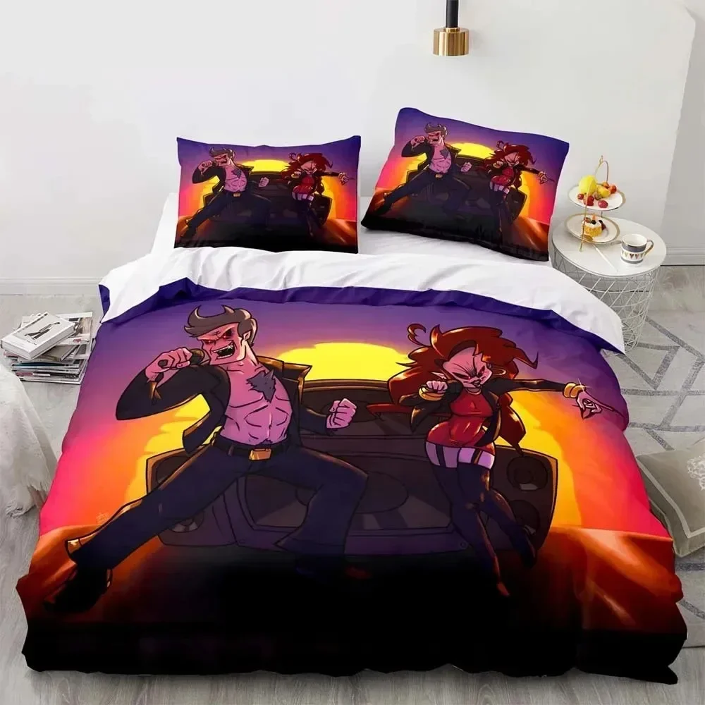 Cartoon Game Friday Night Funkin Supplies Set Duvet Cover Set Bedding Sets For Adults Bed Pillowcases No Filling Birthday Gifts