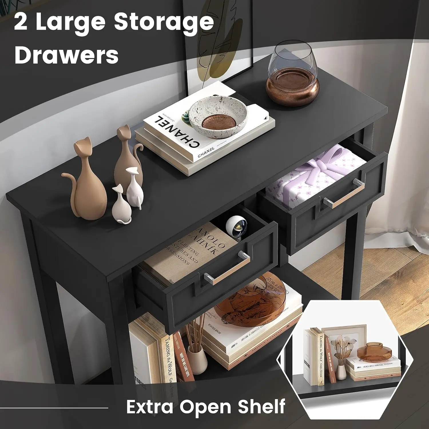 Small Storage Console Table 5