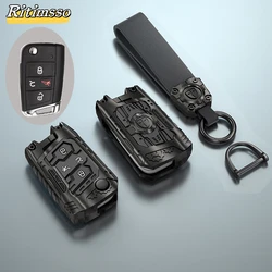 4 Buttons Alloy Car Key Case Cover Shell For VW Volkswagen Golf 7 MK7 Tiguan MK2 Seat Ateca Leon FR Ibiza Skoda Octavia Kodiaq