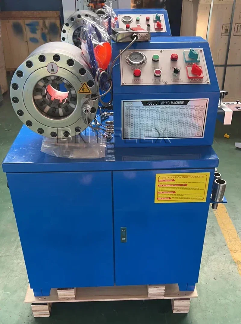 Máquina De Prensa De Mangueira Hidráulica, Crimpagem Da Máquina Combinada, Equipamento De Oficina Forte, 3 Phase, 2 Polegada, 380V, YYHCBNT50D