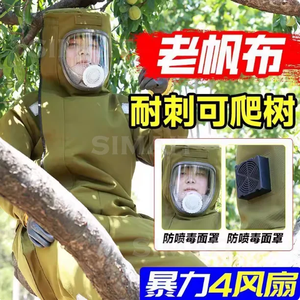 Beekeeping Cotton Suit Ventilated Sting Proof Beekeeper Jacket with Fencing Veil