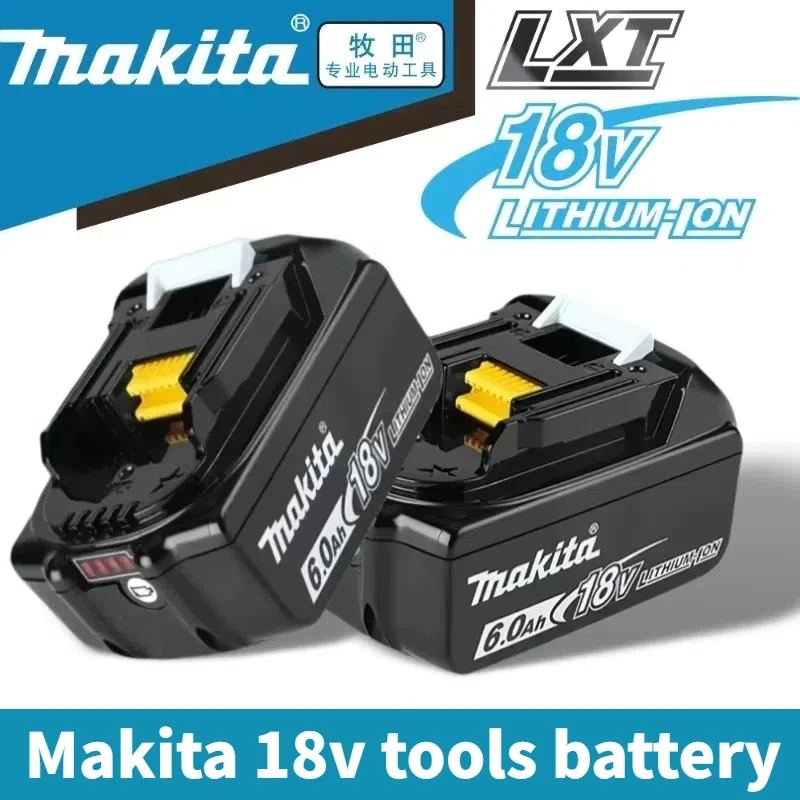 

Original Makita 18 v Battery, 6.0Ah 6000mAh Rechargeable Battery, for makita 18v tools Battery BL1830B BL1850B BL1860B BL1840