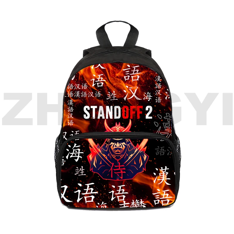 Students Waterproof Canvas Satchel 3D Game Standoff 2 Backpack 16 Inch Cute Backpack Women Anime Japanese Bag Fashion Bookbag