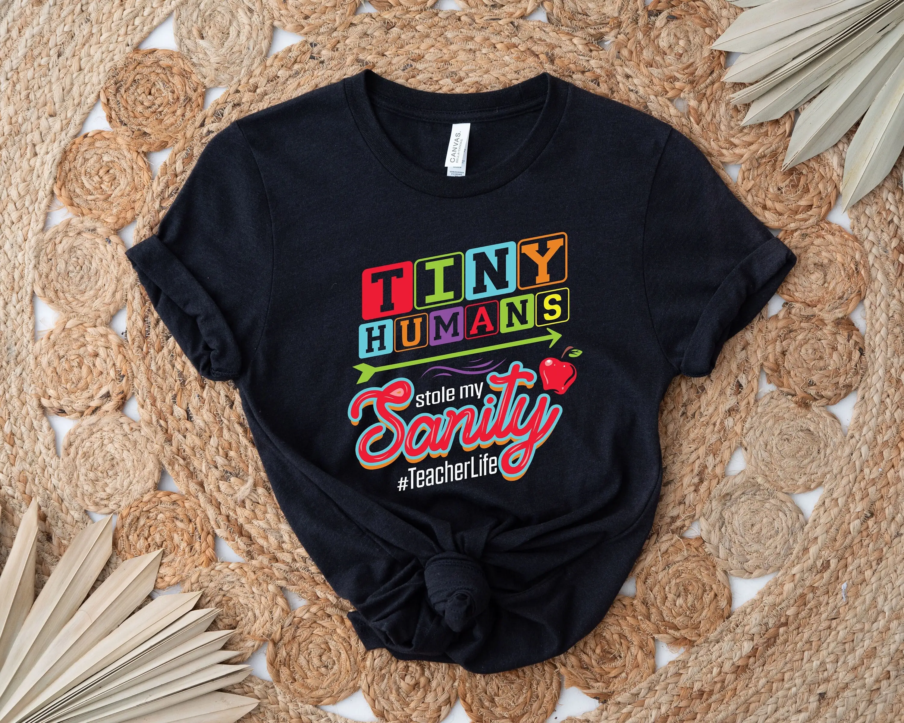 Tiny Humans Stole My Sanity T Shirt Teacher Of I Teach Teacher'S Day Elementary Funny