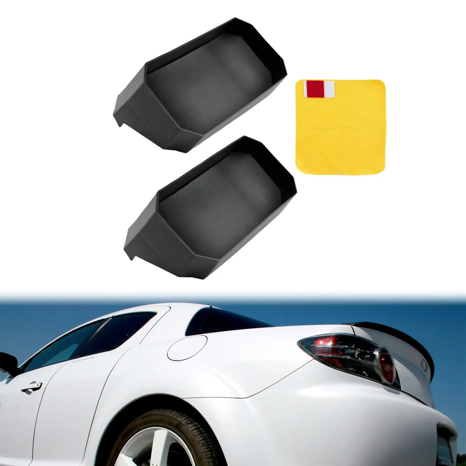 

2x behind Screen Storage Trays Sunglasses Repair Vehicles Lightweight Phones Maintenance Container for Tesla Cybertruck Car