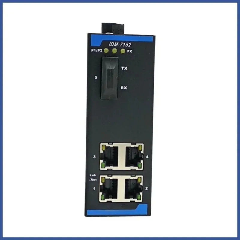 5-port industrial switch 1 optical 4 electric 100M entry-level industrial Ethernet switch 12V24V rail