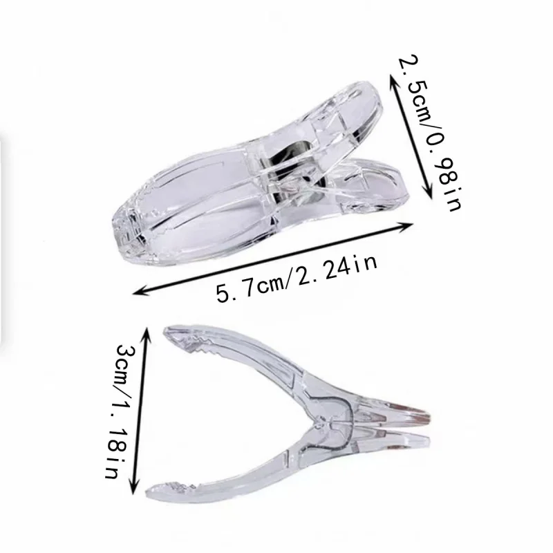 16Pcs Heavy‑Duty Spring Clips, Clear High Load‑bearing Multipurpose Clamps for Balloon Party Woodworking Photography, Random Sty