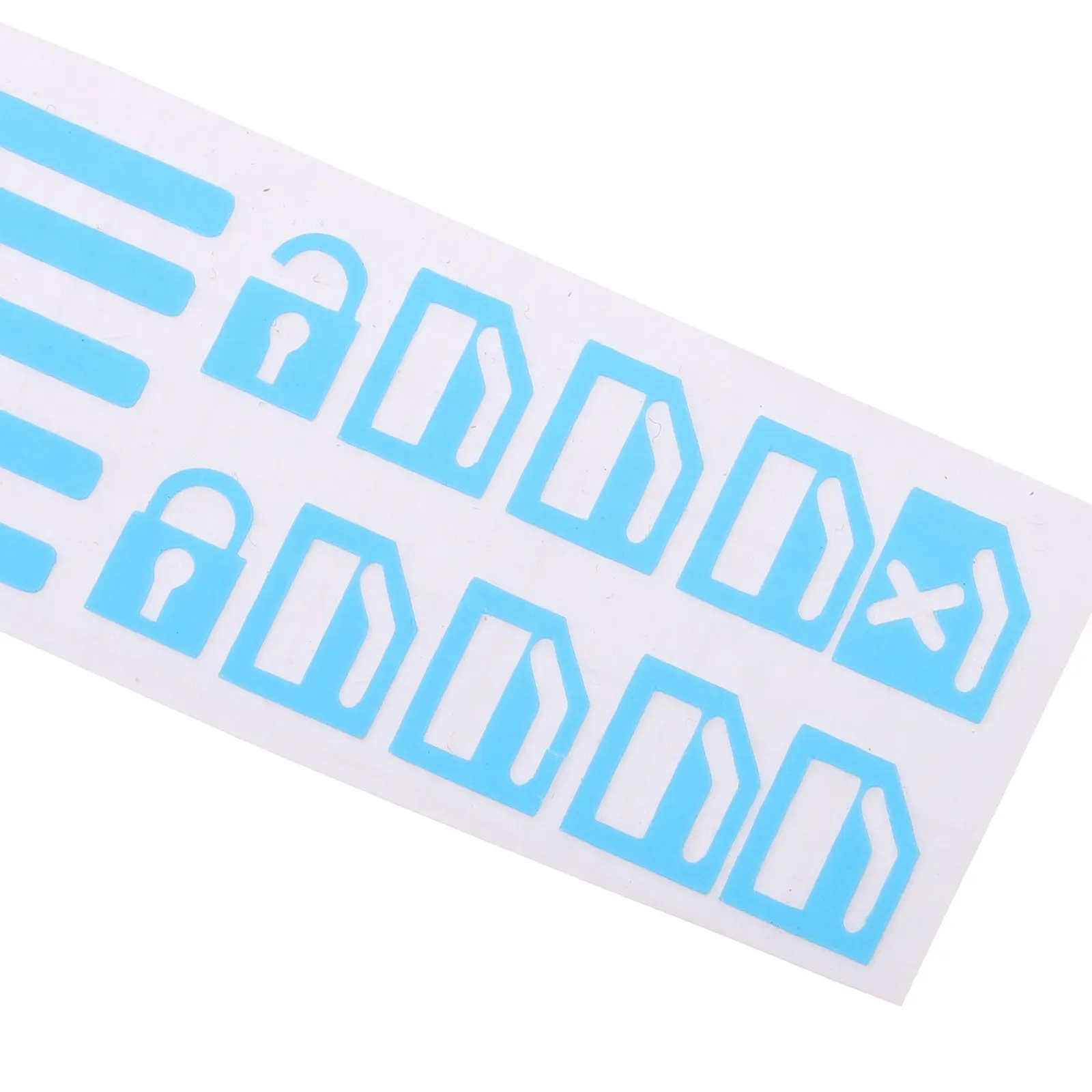 1Set Luminous Car Interior Stickers Waterproof Glow in The Dark Window Lift Switch Button Decals Easy Peel and Stick for Night