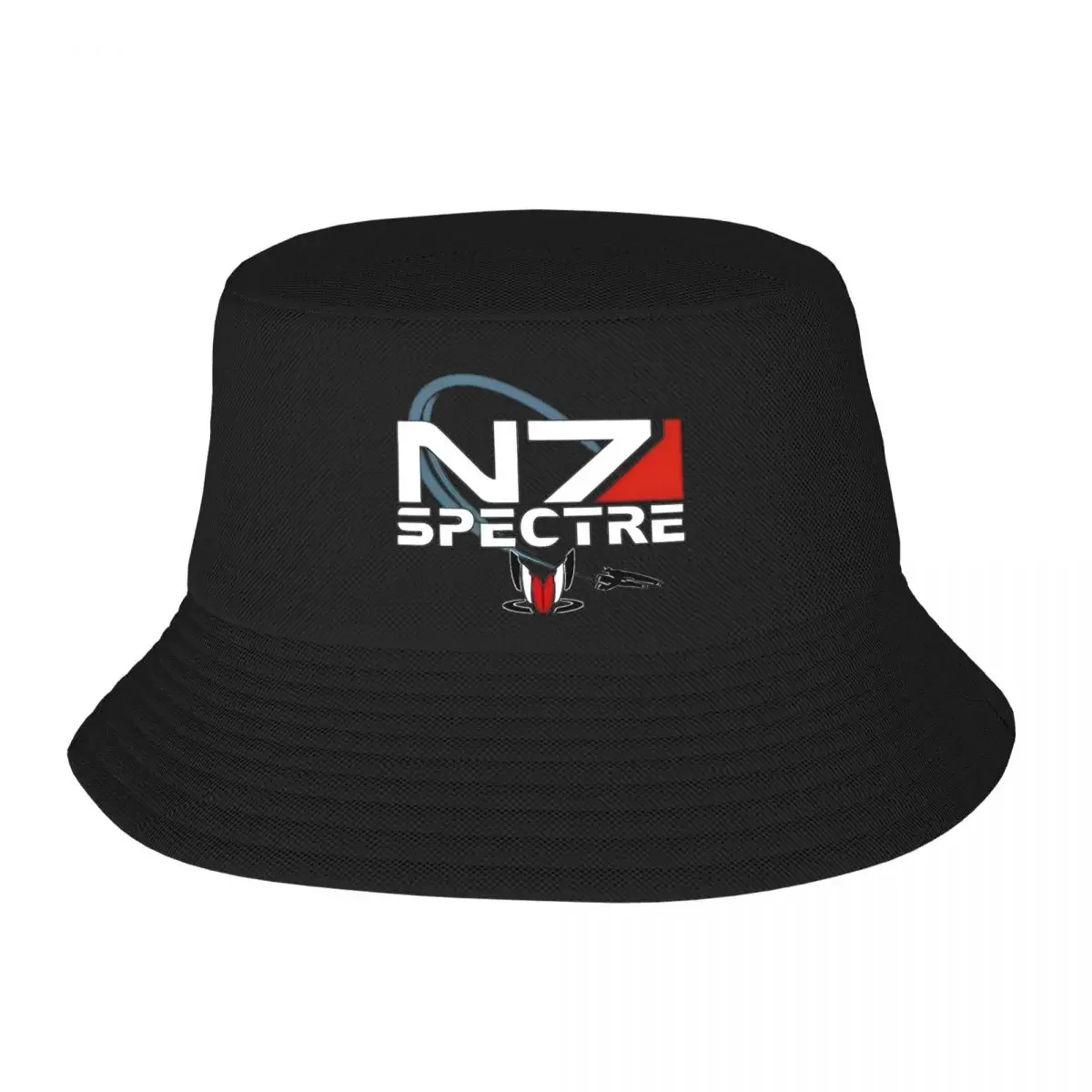 Beach Hatwear Mass Effect N7 Spectre Accessories Bucket Hat Street Unisex Sun Hat Boonie Hat UV Protection Fishing Cap Hiking