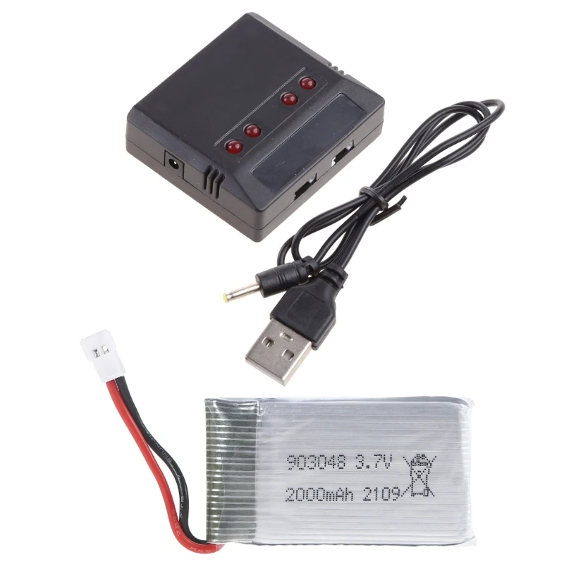 3.7V 2000mAh Lipo Battery 903048 Li-ion Battery / Charger for KY601S H11D H11C