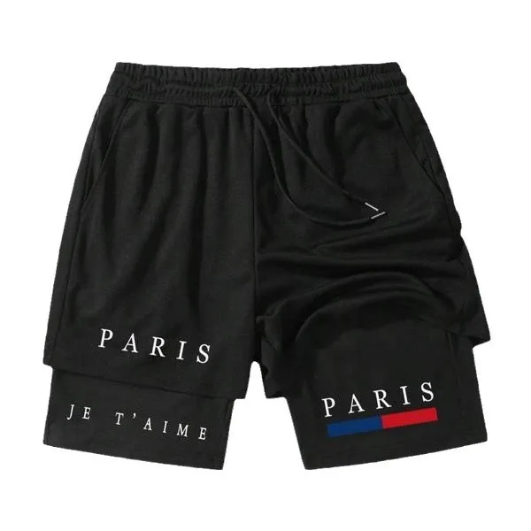 

Мужские баскетбольные штаны для тренировок, мужские спортивные штаны для фитнеса 2 в 1, быстросохнущие шорты, летние повседневные шорты для бега, бодибилдинга, бега