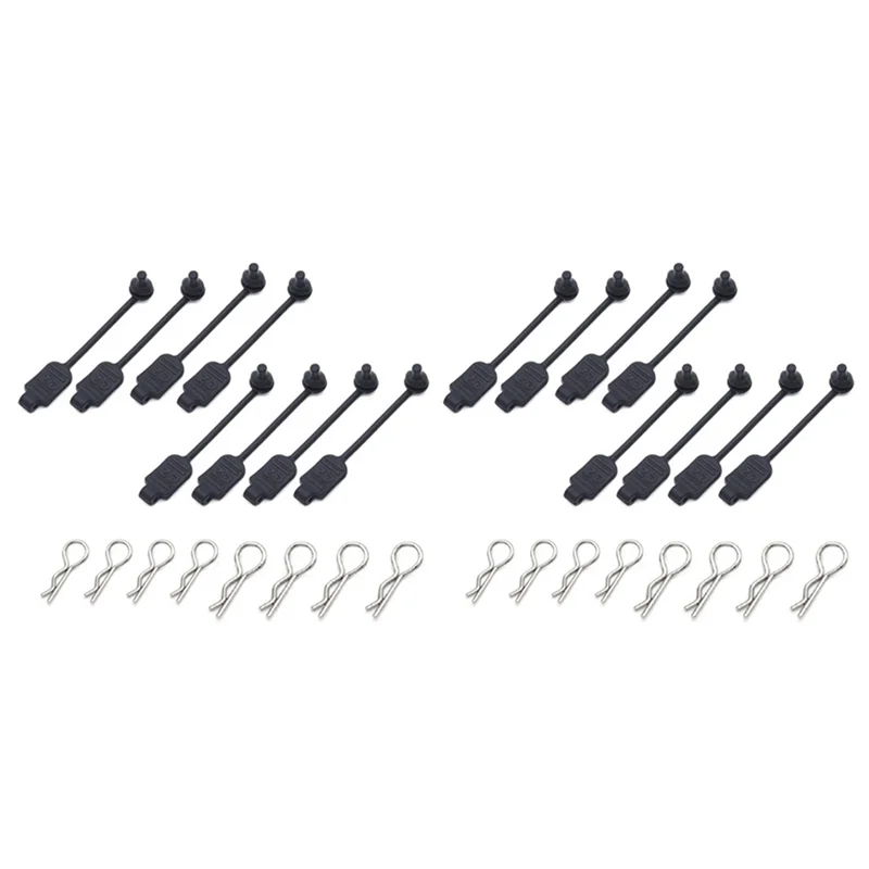 ABUM-16 قطعة RC جسم السيارة كليب المطاط التجنيب قذيفة مشبك ثابت قفل 8301 ل Arrma Losi ZD سباق 1/8 1/10 1/16 المركبات