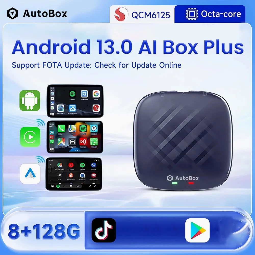 

Autobox AI Box CarPlay Android 13 TV Box Built-in Video Apps TV Waze Wireless Car Play Android Auto Smart Ai Box for OEM Cars