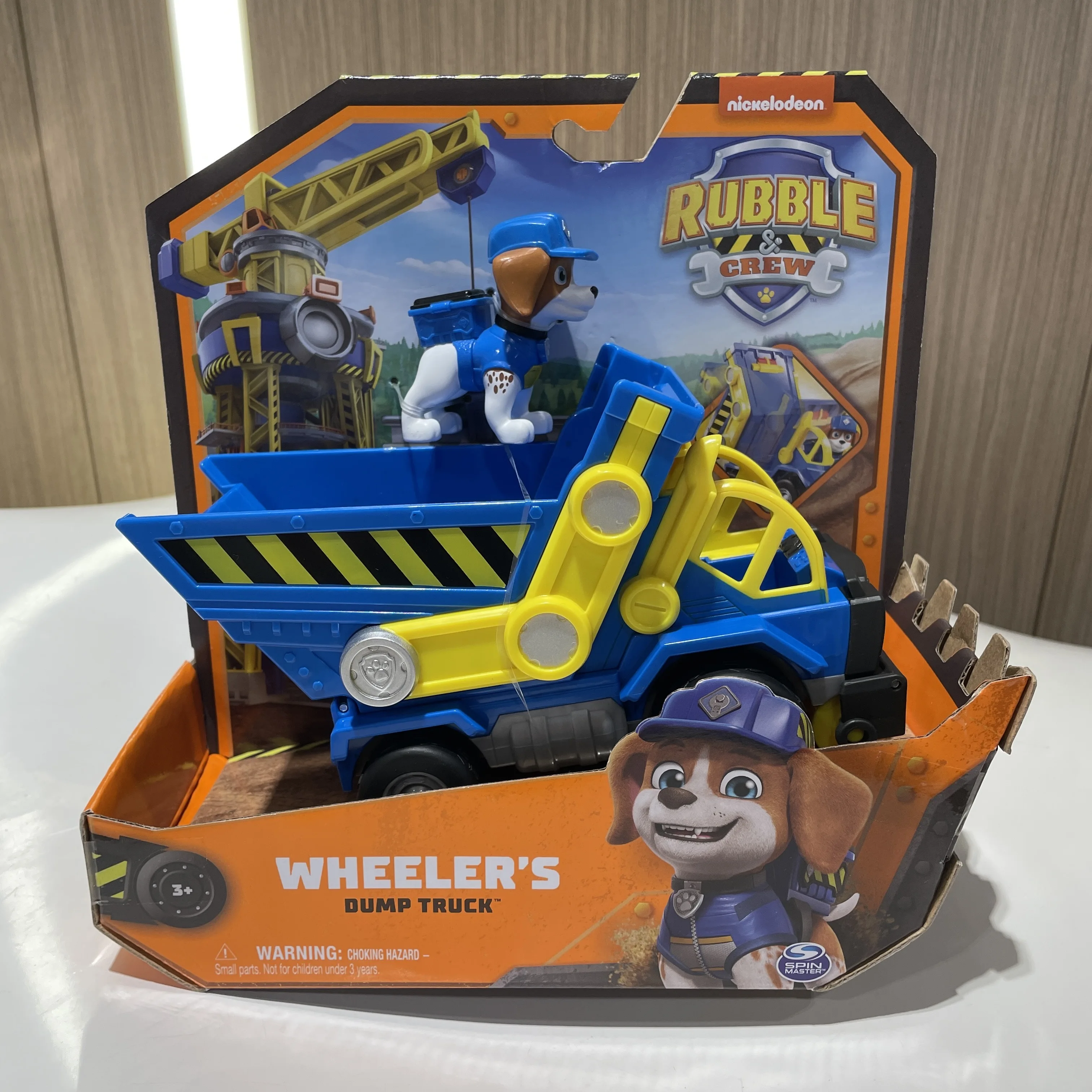 Original PAW Patrol Rubble & Crew Vehicle Truck Toy Motor Wheeler Mix Charger Truck with Collectible Action Figure Kids Toy view 4