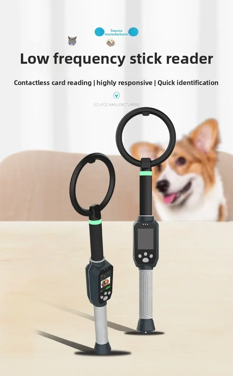 ISO11784/5 FDX-A/B HDX Rod Animal Tag Scanner, Pet Chip ID