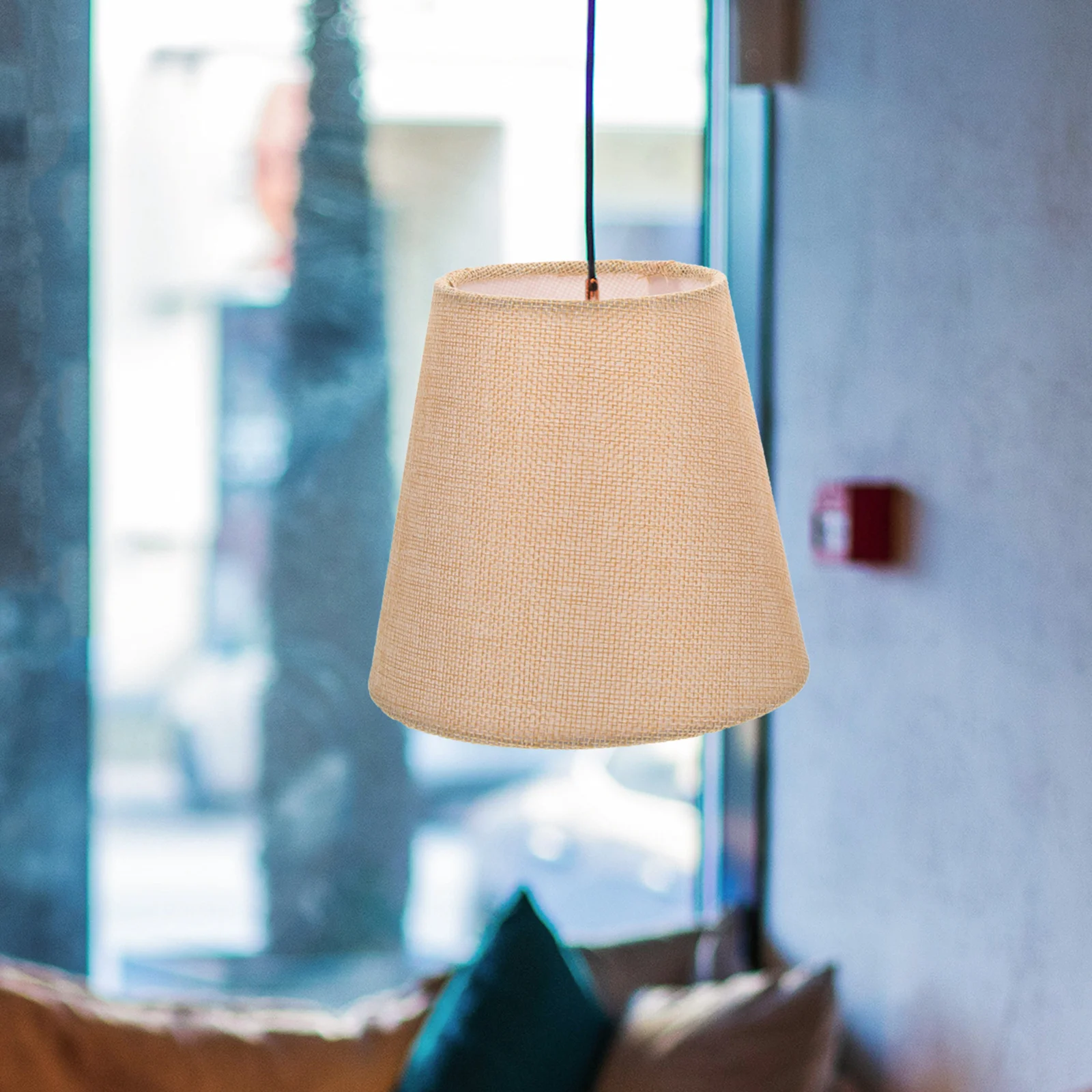 

2Pcs Cloth Art Lampshade Modern Delicate Light Cover Replacement for Desk Floor Table Lamps Vintage Stylish Home Decor Lamp