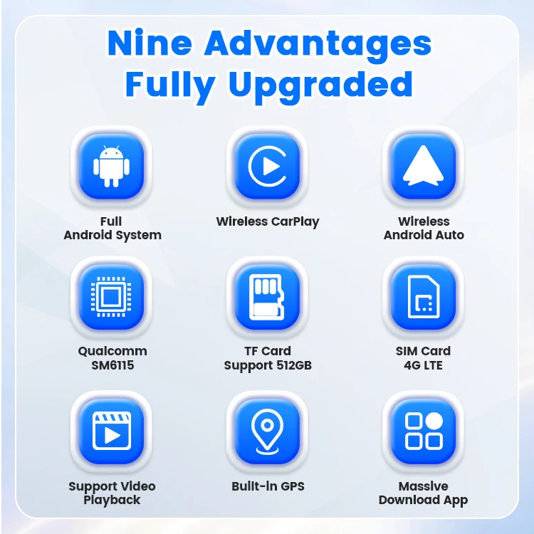 carlinkit Wireless CarPlay Adapter Android 13 Auto Car Play Dongle AI Box 4g 64GB for Cars to Watch YouTube Netflix Videos